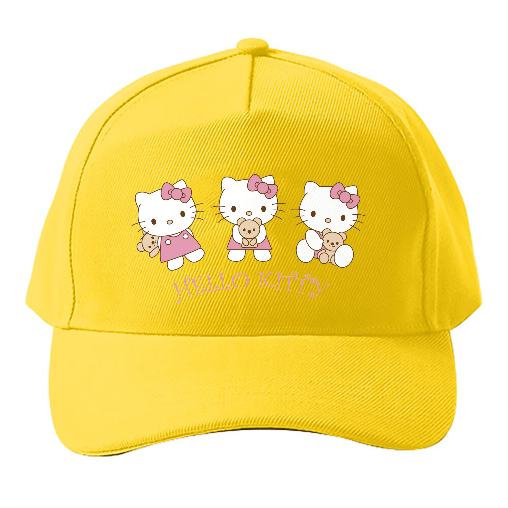 （画像用） Hello Kitty ハローキティ ベースボールキャップ 綿100％ 男女兼用 帽子 スポーツ
